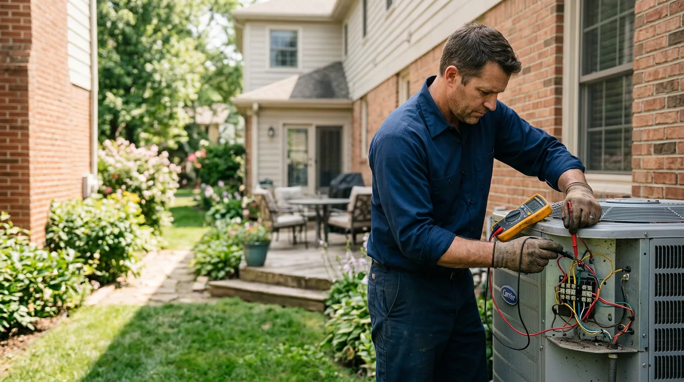 HVAC technician working near Hudson, NY
